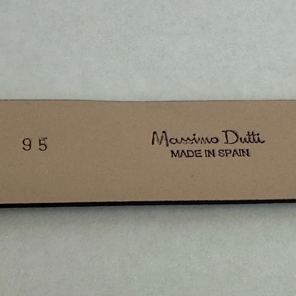 Massimo Dutti | Men’s Genuine Leather Belt | Size 95 (38”) | Made in Spain
